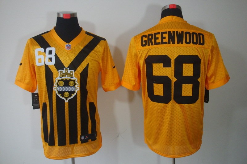 Men 2025 Pittsburgh Steelers 68 Greenwood yellow Nike Limited NFL Jersey